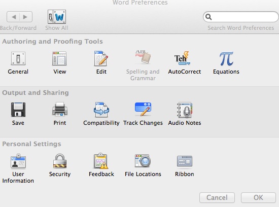 word for mac auto recovery